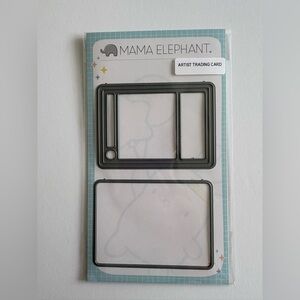 Mama Elephant Artist Trading Card Dies EUC